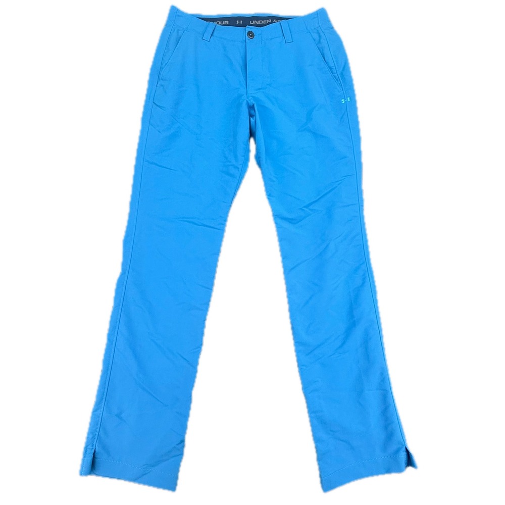 Under Armour Golf Pants Mens 32/32 Blue Loose Fit Performance Trousers